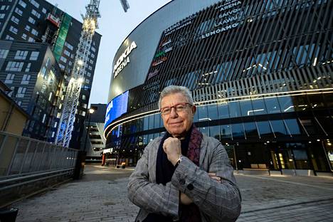 Arkkitehti Daniel Libeskind vieraili Tampereella Nokia-areenan avajaisissa 15. joulukuuta.