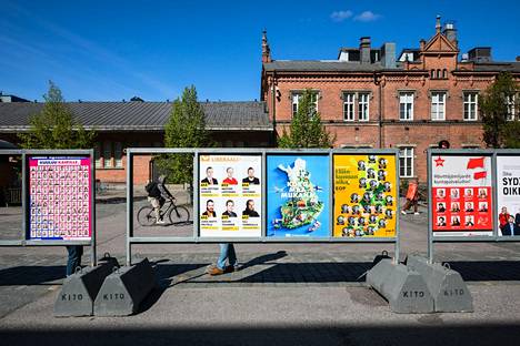 Vaalimainokset ovat saaneet olla suhteellisen rauhassa Tampereella.
