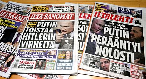 Päätoimittajien mukaan Putin päätyy kiinnostavuutensa takia usein lehtien kansiin ja lööppeihin.