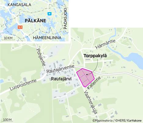 Rautajärven Torppakylää varten on kaavoitettu viisi tonttia juhlatalo Rautahovia vastapäätä. 