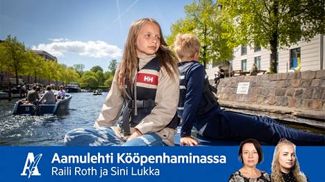 Moni kööpenhaminalainen viettää kevätpäivää vesillä. Tilda ja Matias Hyde seilaavat mielellään veneellä kaupungin kanaaleja. 