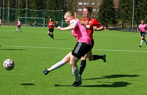 Tilda Pyykkönen teki FC Nokian molemmat maalit voitokkaassa kotiottelussa Liedon Palloa vastaan.
