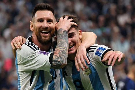 Lionel Messi ja Julian Alvarez pääsivät juhlimaan Kroatian kustannuksella.