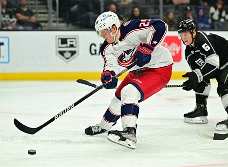 Patrik Laineen tällä hetkellä edustama Columbus Blue Jackets kohtaa Nokia-areenassa NHL-otteluissa Colorado Avalanchen marraskuussa 2022.