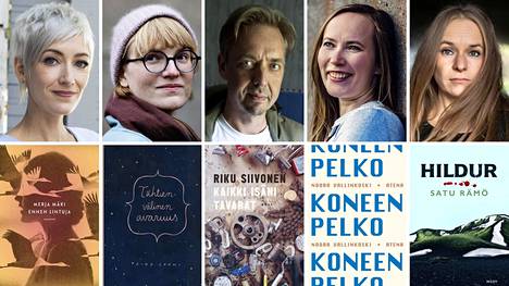 Merja Mäki, Aino Louhi, Riku Siivonen, Noora Vallinkoski ja Satu Rämö ovat tänä vuonna ilmestyneillä teoksillaan ehdolla Aamulehden Tulenkantaja-palkinnon voittajaksi.