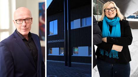 Nokian kaupungin johtava rehtori Kari Lähde ja Tredun Kankaantaankadun toimipistepäällikkö Marita Hietanen kertovat, miten Nokian oppilaitoksissa varaudutaan mahdollisiin sähkökatkoihin.