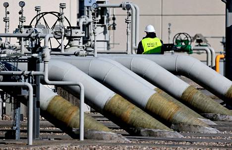 Nord Stream 1 -kaasuputki tulee maihin Saksan Lubminissa.