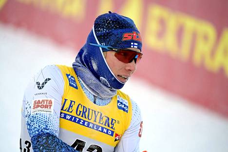 Lauri Vuorinen oli viides Lillehammerin vapaan sprintissä, kuva viime viikonlopulta Rukalta.
