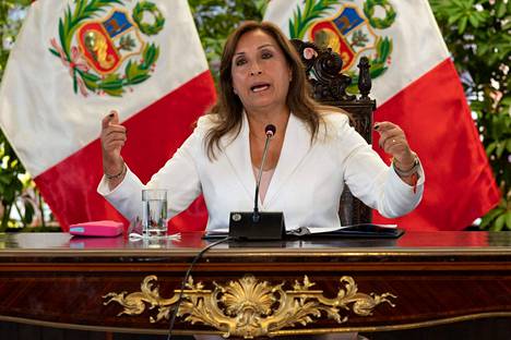 Mielenosoitukset ovat jatkuneet Perussa jo viikkoja. Presidentti Dina Boluarte puhui ulkomaiselle lehdistölle järjestetyssä tilaisuudessa 24. tammikuuta maan pääkaupungissa Limassa.