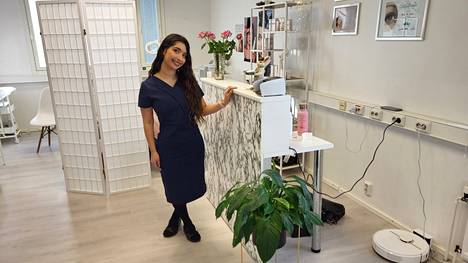 Kosmetologi Maria Nilsson on kotoisin Chilestä ja asunut Suomessa noin kahdeksan vuotta. Hän perusti viime kesänä yrityksen Mänttään.