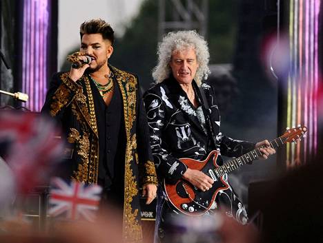 Konsertissa esiintyi muun muassa Queen + Adam Lambert -kokoonpano. Kuvassa Lambert (vas.) ja Brian May.