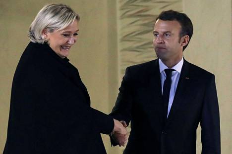 Ranskan nykyistä presidenttiä Emmanuel Macron on vastassa vaalien toisella kierroksella Marine Le Pen.