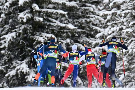 Kansainvälisissä hiihtokisoissa ei viime talvena ollut venäläisiä ja valkovenäläisiä hiihtäjiä.