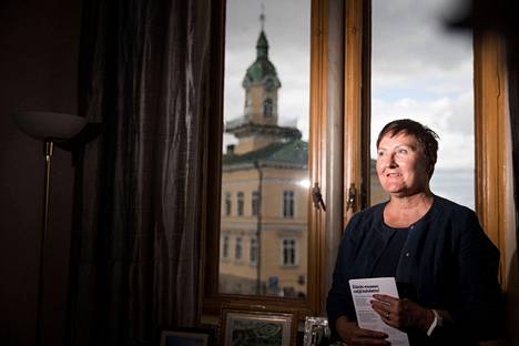 Aino-Maija Luukkonen on johtanut Poria työhuoneestaan miltei 20 vuoden ajan.