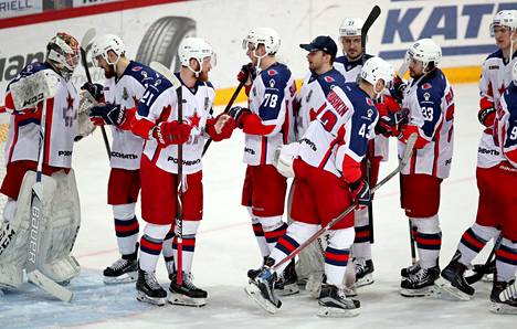 Klas Dahlbeck ja Adam Reideborn pelasivat KHL-kauden loppuun Moskovan TsSKA:ssa. Arkistokuva.