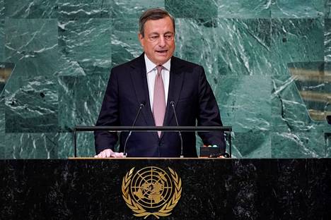 Mario Draghin johtama hallitus hajosi viime kesänä. Draghi on tunnettu Euroopan unioniin sitoutuneena ja sen uudistamista vaatineena johtajana. Hän puhui YK:n yleiskokouksessa New Yorkissa viime tiistaina 20. syyskuuta.