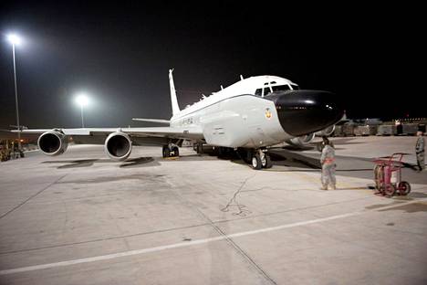 Yhdysvaltain ilmavoimien RC-135 Rivet Joint -tiedustelukone kuvattuna vuonna 2009.