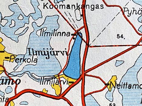 Esimerkiksi Maanmittaushallituksen vuonna 1953 julkaisemassa Suomen taloudellisessa kartassa järven nimi on Ilmijärvi. Vuonna 1978 julkaistussa peruskartassa nimi muuttui muotoon Ilmiinjärvi.