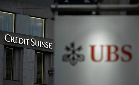 Pankkijätin Credit Suissen kyltti kuvattiin 4. marraskuuta 2020.