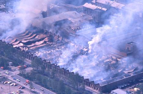 Porin puuvillatehtaan tulipalo syttyi toukokuussa 1981.