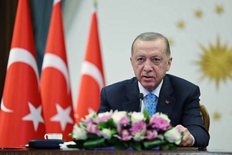  Erdoğan piti puheen ydinvoimasta videon välityksellä perjantaina.