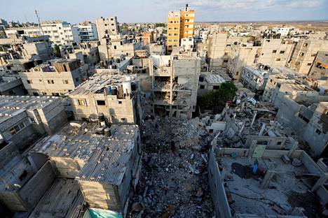 Läntisen Gazan pommitettua Rafahin aluetta elokuun 7. päivä. 