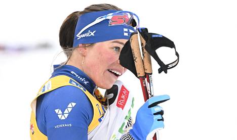 Krista Pärmäkoski oli Lillehammerissa 27:s perjantaina. Kuva maailmancupin avauksesta Rukalta.
