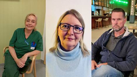 Mira Kimonen (vas.), Jaana Junnila Starck ja Jari Pouta ovat raumalaisia tai raumalaislähtöisiä ihmisiä, jotka asuvat ja työskentelevät Ruotsissa. Kimosen koti tosin on nykyäänkin Raumalla. Kuvat ovat haastateltavien omista arkistoista.