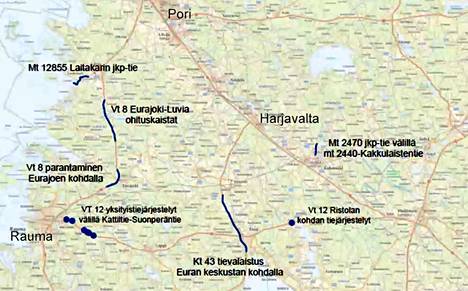 Maakunnan mittavin tietyö Eurajoella - Satakunta - Satakunnan Kansa