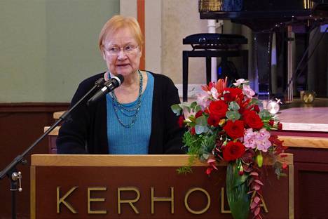 Tilaisuuden juhlapuhuja oli presidentti Tarja Halonen.
