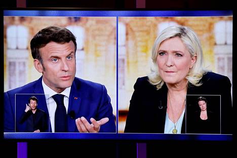 Istuva presidentti Emmanuel Macron ja äärioikeistolainen Marine Le Pen kohtasivat tv-väittelyssä keskiviikkona 20. huhtikuuta. Vaalien toinen kierros käydään sunnuntaina 24. huhtikuuta.