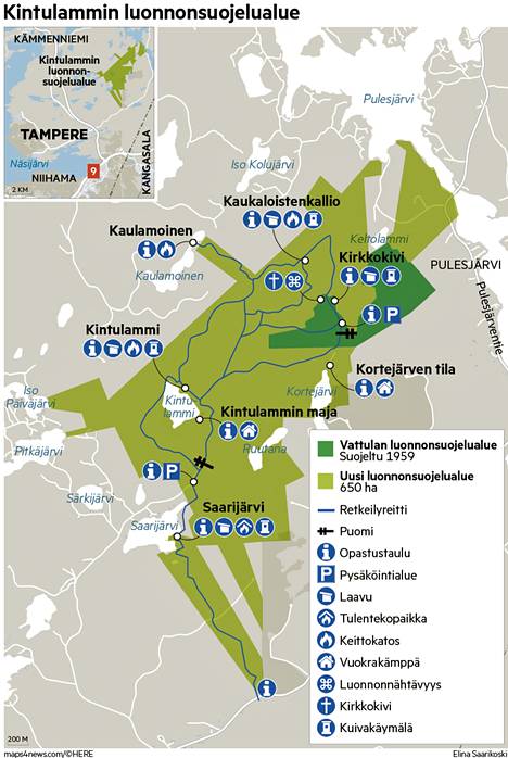 Kintulammin soiden ennallistaminen saattaa vaikuttaa retkeilyyn alueella -  Tampere - Aamulehti