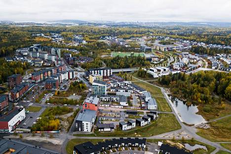 Tampereen Vuores syyskuun lopussa 2022. Vuoreksen asukasluku oli vuosituhannen vaihteessa alle 200, vuonna 2020 jo lähes 6 300. 