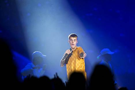 Justin Bieber esiintyi Helsingissä vuonna 2016.