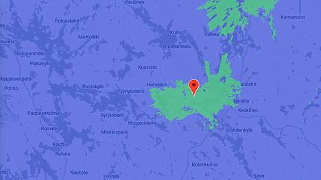 Elisan 5G-verkko kattaa nyt kuvassa näkyvät vihreät alueet Mänttä-Vilppulassa.