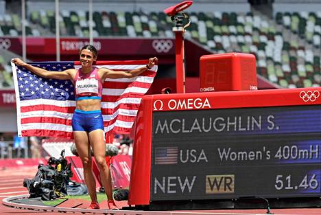 Sydney McLaughlin juoksi 400m aitojen ME:n olympiafinaalissa - Urheilu -  Aamulehti