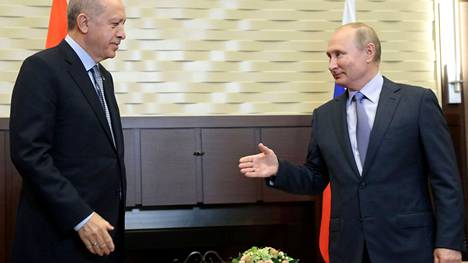 Venäjän presidentti Vladimir Putin ja Turkin presidentti Recep Tayyip Erdogan tapasivat tiistaina Teheranissa.