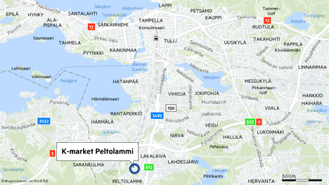 Tampereen Peltolammin K-market ryöstettiin puukolla uhaten - Tampere -  Aamulehti