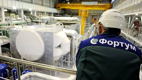 Konesali Fortumin voimalaitoksessa Venäjän Njaganissa 24. syyskuuta 2013, joilloin vietettiin voimalaitoksen virallisia vihkiäisiä.