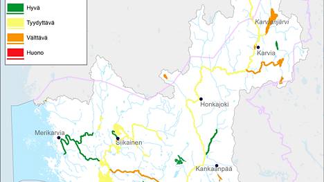 Karvianjoen vesistöllä on kolme laskujokea Selkämereen: Merikarvianjoki, Pohjajoki ja Eteläjoki. Vesistön lukuisia järviä säännöstellään, ja vesistössä on useita vesivoimalaitoksia. 