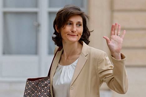 Urheiluministeri Amélie Oudéa-Castéra Pariisissa 23. toukokuuta 2022.
