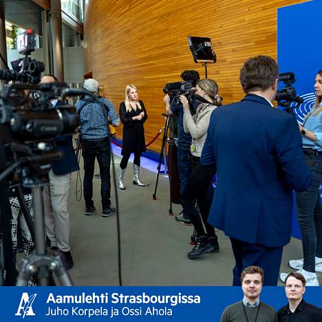 Hetki ennen viimeisen täysistuntoviikon puhetta. Alviina Alametsä (vihr.) on vielä hetken yksi Suomen europarlamentaarikoista. Kesäkuun vaaleissa tamperelaissyntyinen ei ole enää ehdolla.