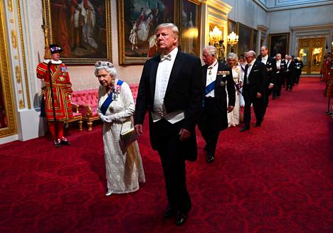 Presidentti Donald Trumpin vuoro tavata kuningatar oli 3. kesäkuuta 2019.