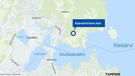 Ylöjärvellä suunnitellaan uutta pientaloaluetta Näsijärven välittömään läheisyyteen. Alueelle on suunniteltu pientalotonttien lisäksi myös yhtiömuotoisia tontteja. 