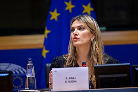 Euroopan unionin parlamentin varapuheenjohtajan Eva Kailin varat on jäädytetty Kreikassa. Kuva on otettu 7. joulukuuta.
