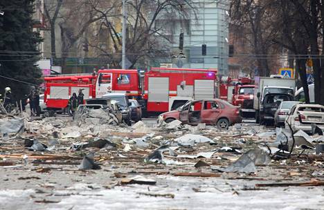 Reutersin kuvaajan ottamat valokuvat näyttävät, millaista jälkeä Harkovassa on tullut. 