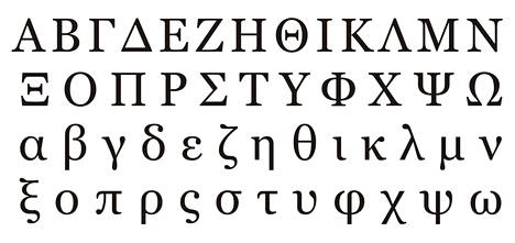 Kreikkalaisessa kirjaimistossa riittää vielä aakkosia omikronin (O) jälkeen.