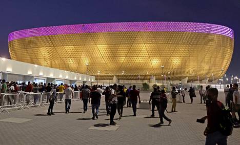 Lusail-stadion on yksi Qatarin MM-kisojen näyttämöistä.