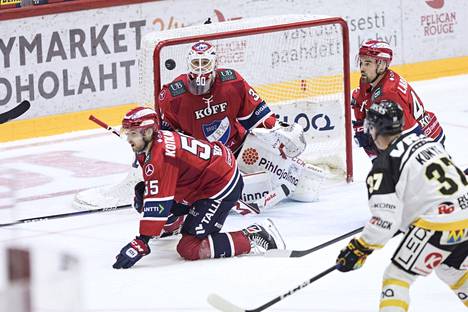 HIFK:n maalivahdille Roope Taposelle merkittiin vain seitsemän torjuntaa viime viikon kohtaamisessa Oulun Kärppiä vastaan.