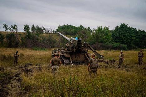 Ukrainan joukkoja Harkovan lähistöllä.